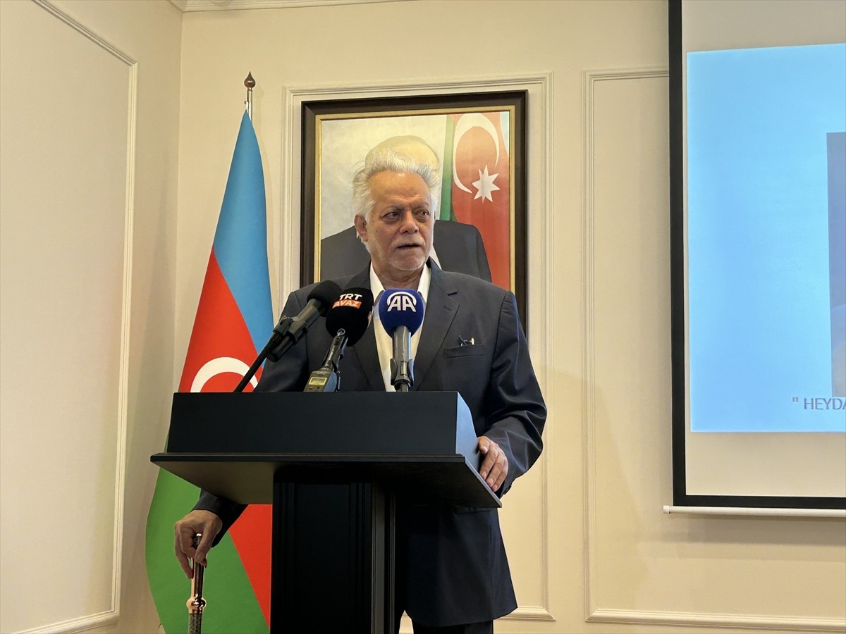 Azerbaycan'ın Tahran Büyükelçiliği tarafından Azerbaycan'ın ulusal lideri Haydar Aliyev'in...