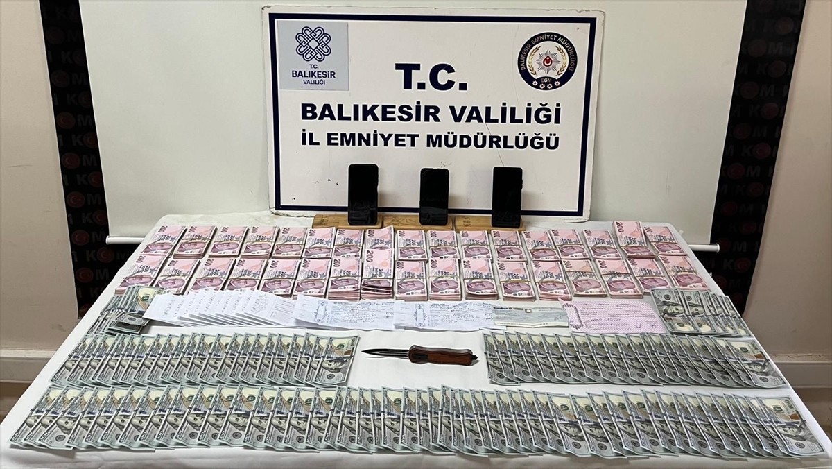 Balıkesir'de düzenlenen tefecilik operasyonunda 6 şüpheli gözaltına alındı.