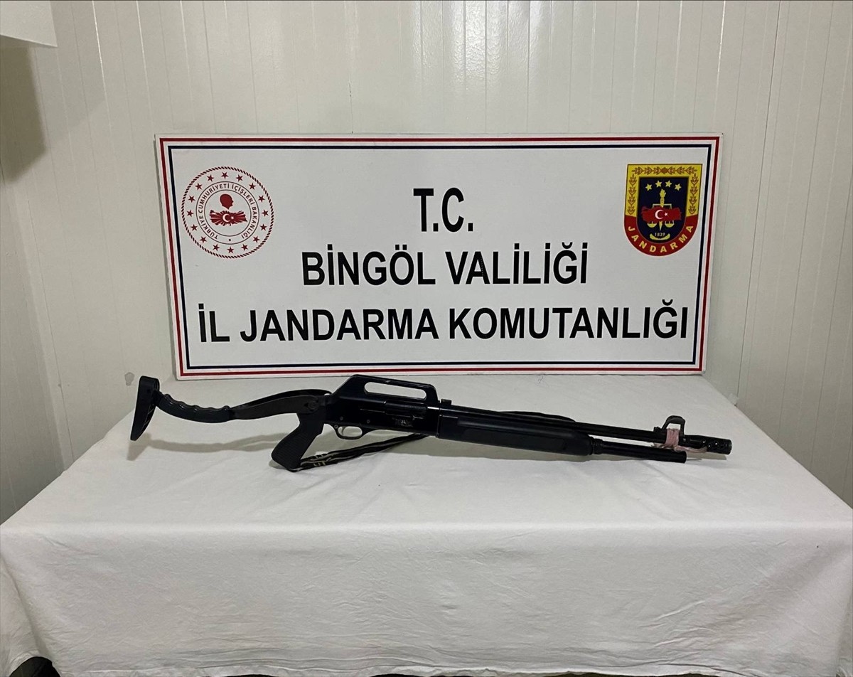 Bingöl'de uzun namlulu silah ve tabanca ele geçirildi.