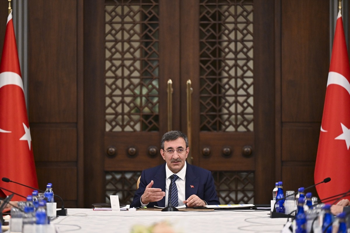 Cumhurbaşkanı Yardımcısı Cevdet Yılmaz, Cumhurbaşkanlığı Külliyesi'nde "Yatırım Ortamını...