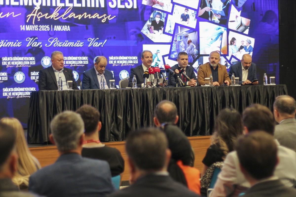 Memur-Sen Konfederasyonuna bağlı Sağlık-Sen tarafından "Sağlıkta Görünmeyen Emek: Ebe ve...