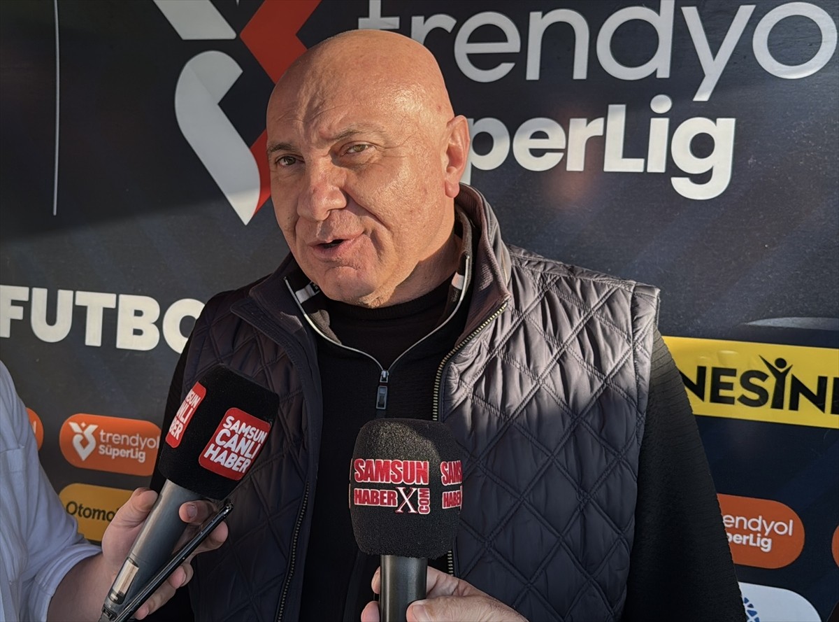 Trendyol Süper Lig'de ikas Eyüpspor'u 3-0 yenen Samsunspor Kulübünün başkanı Yüksel Yıldırım...