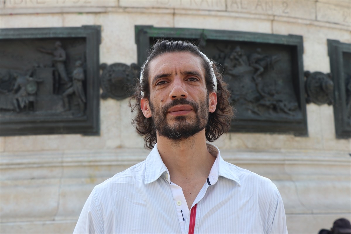 Urgence Palestine'in (Acil Filistin) eş kurucusu Filistinli Omar Alsoumi, İsrail'in Gazze'deki...