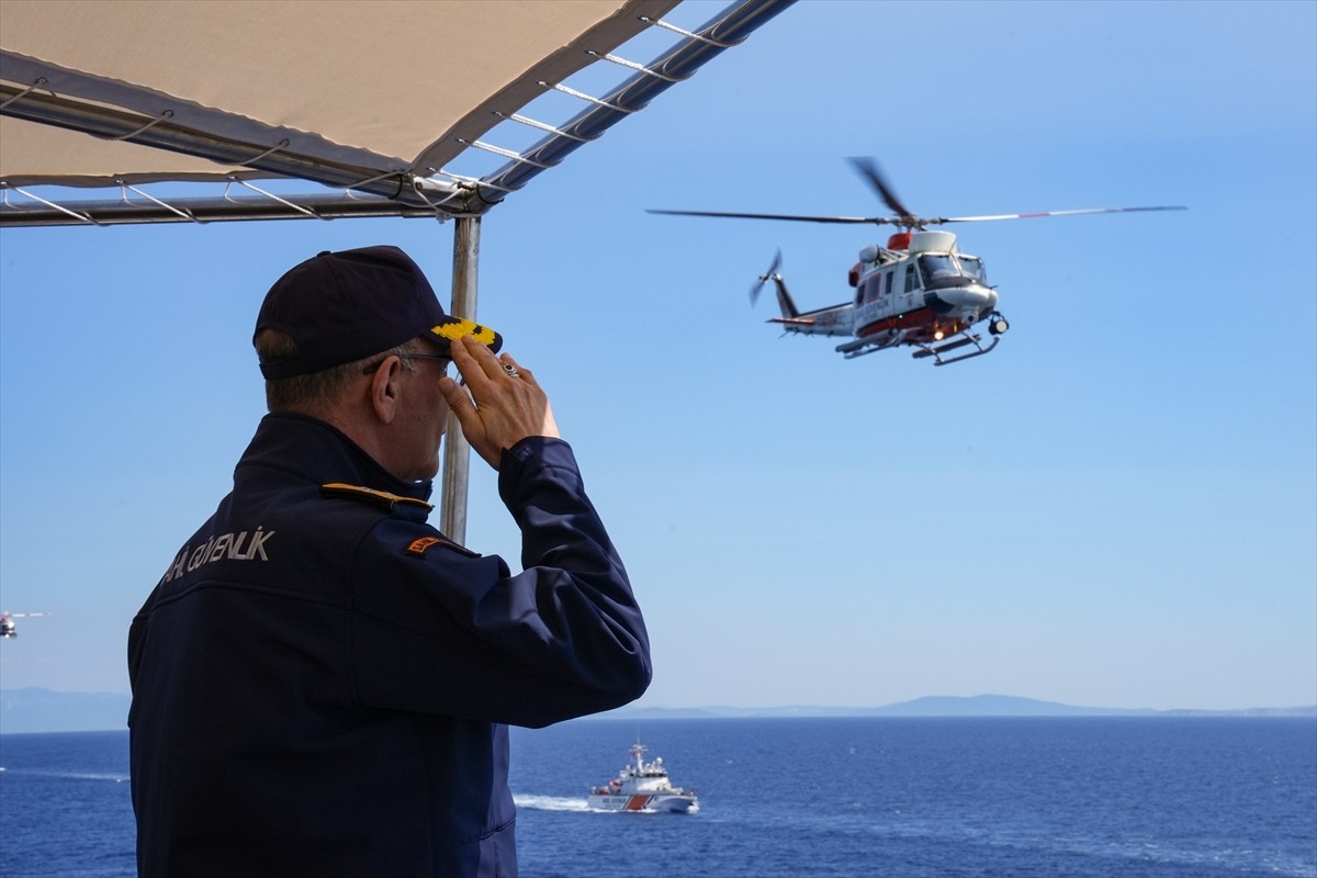Anadolu Yıldızı 2025 Müşterek Arama Kurtarma Tatbikatı'nın Ege Denizi'nin uluslararası suları ve...