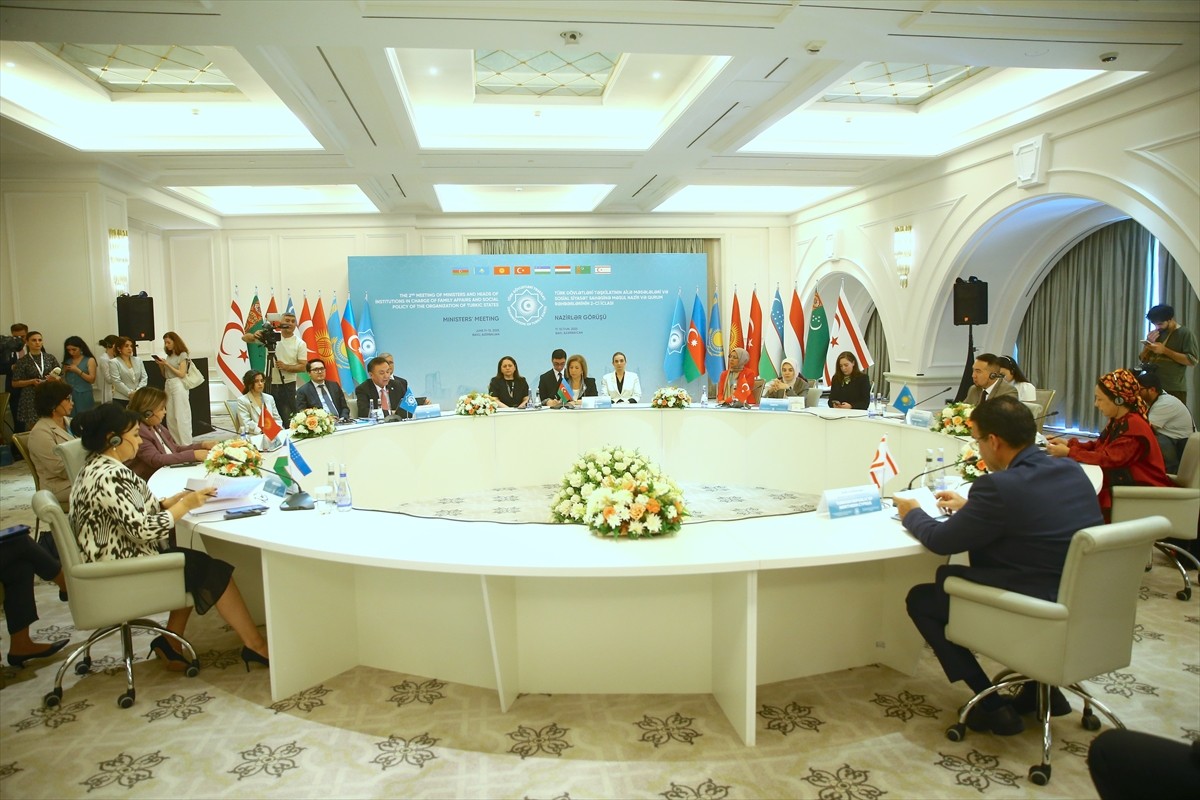 Azerbaycan'ın başkenti Bakü'de Türk Devletler Teşkilatı (TDT) Aile ve Sosyal Politikadan Sorumlu...