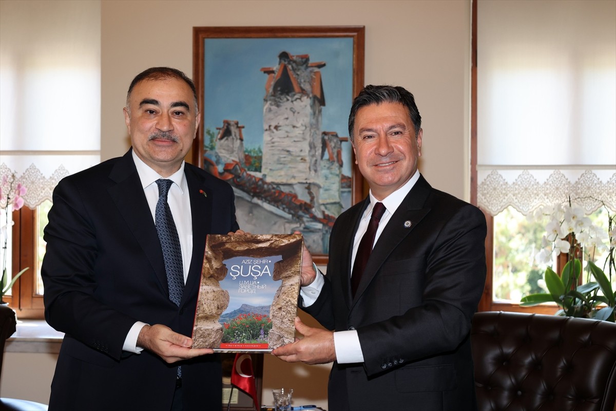 Azerbaycan Cumhuriyeti Ankara Büyükelçisi Reşad Memmedov (sol 3)​​​​​​, Muğla Büyükşehir Belediye...