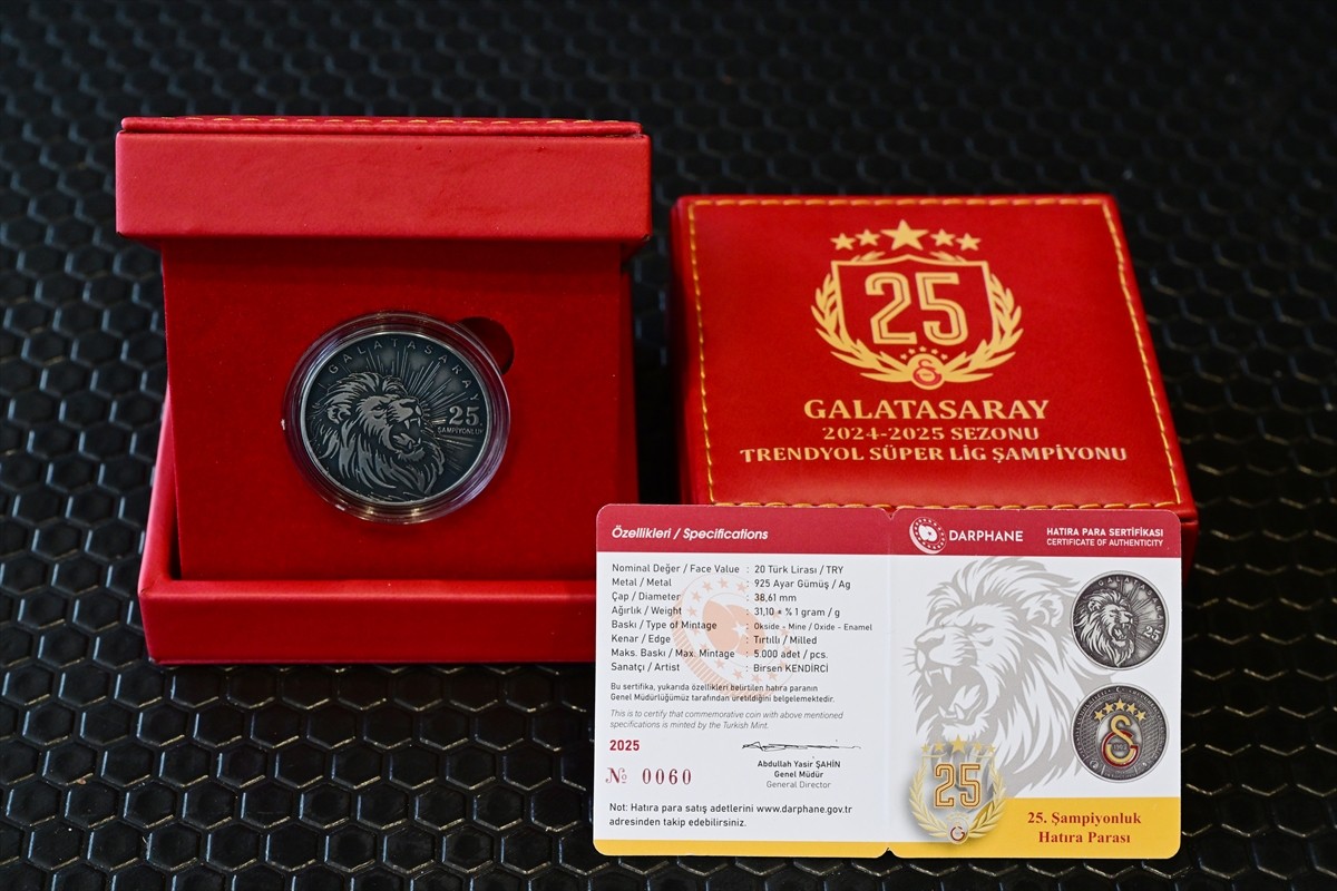 Hazine ve Maliye Bakanlığı Darphane ve Damga Matbaası Genel Müdürlüğü, Galatasaray'ın Trendyol...