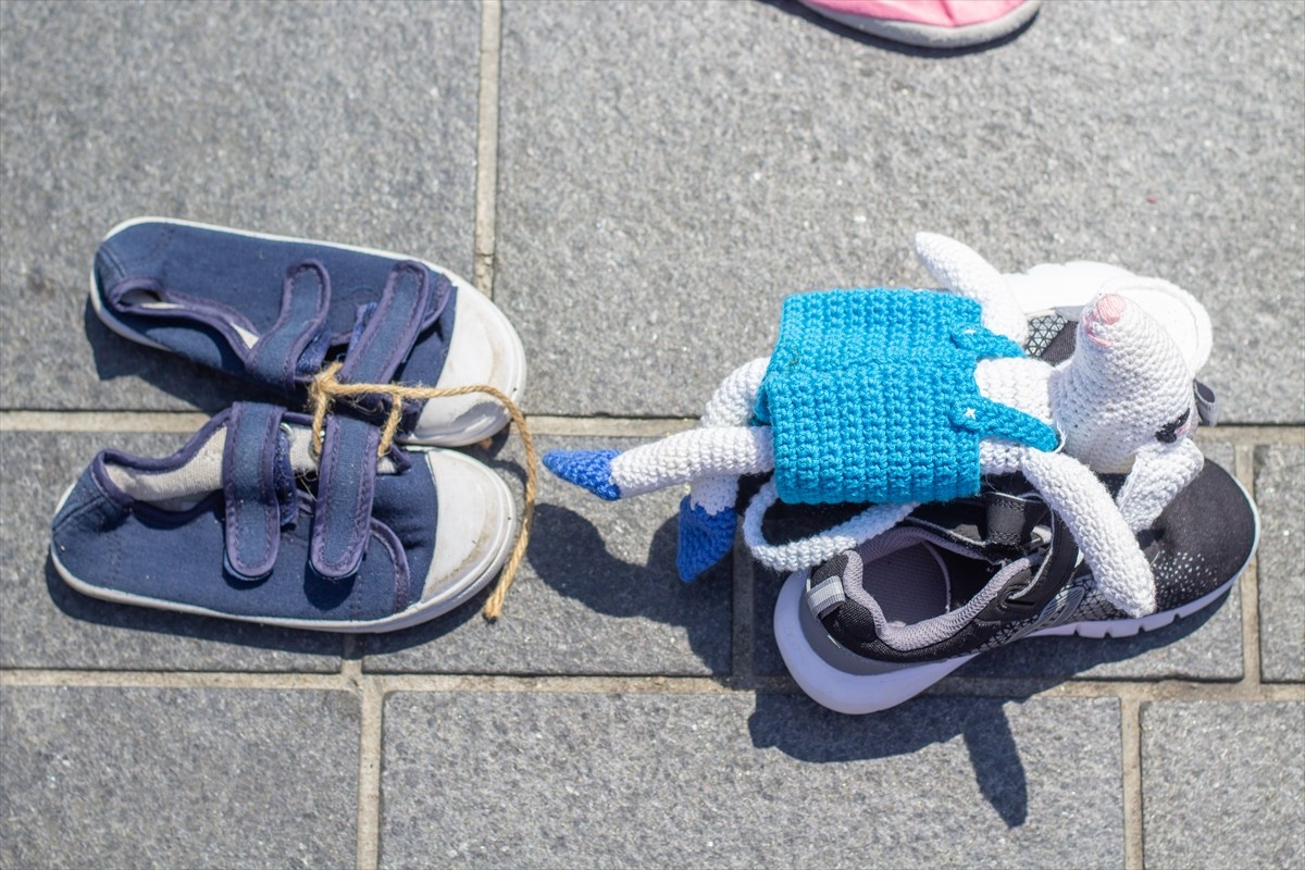 Hollanda'nın Almere kentinde, İsrail'in Gazze'ye yönelik saldırılarında öldürülen Filistinli...