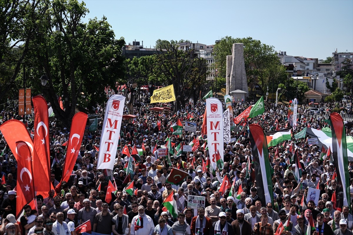 İnsan Hak ve Hürriyetleri (İHH) İnsani Yardım Vakfının öncülüğünde, İsrail'in Mavi Marmara...