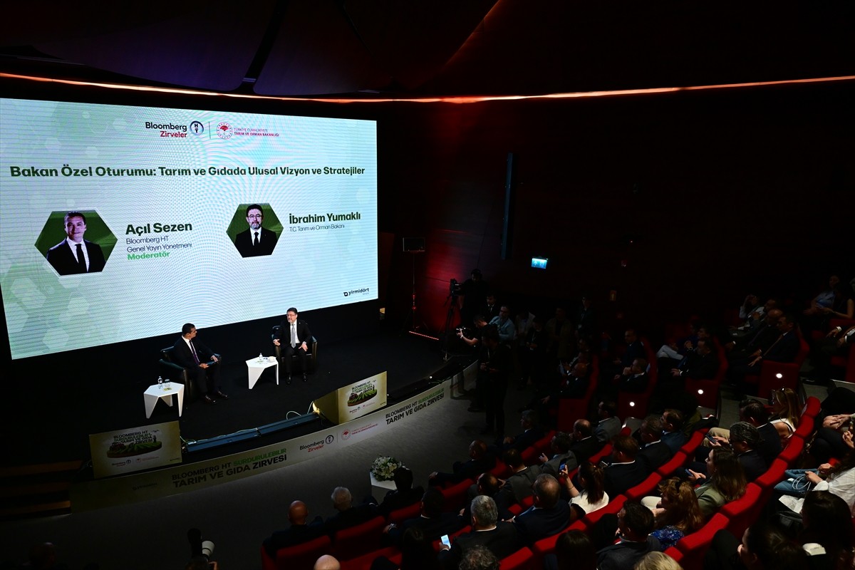 Tarım ve Orman Bakanı İbrahim Yumaklı, Bloomberg HT tarafından düzenlenen "Sürdürülebilir Tarım ve...