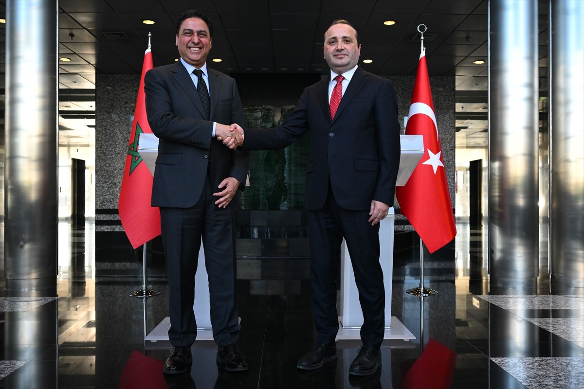 Ticaret Bakan Yardımcısı Mustafa Tuzcu (sağda), Türkiye-Fas Serbest Ticaret Anlaşması (STA) Ortak...