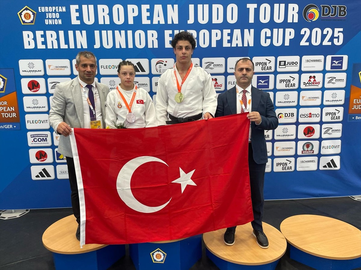Türkiye, Almanya'nın başkenti Berlin'de düzenlenen Avrupa Gençler Judo Kupası'nda 1 altın ve 1...