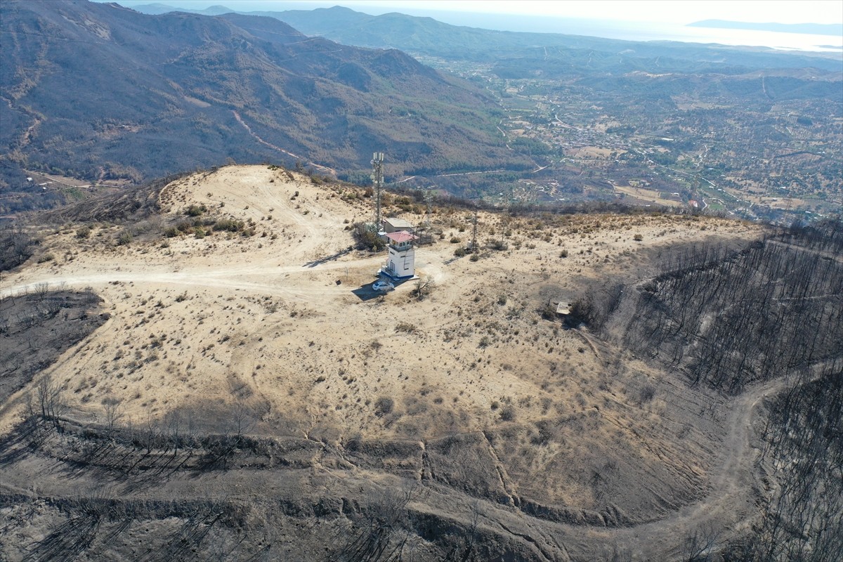 İzmir’in Menderes ilçesinde çıkan orman yangınını ilk fark eden kule gözetleme personeli Alper...