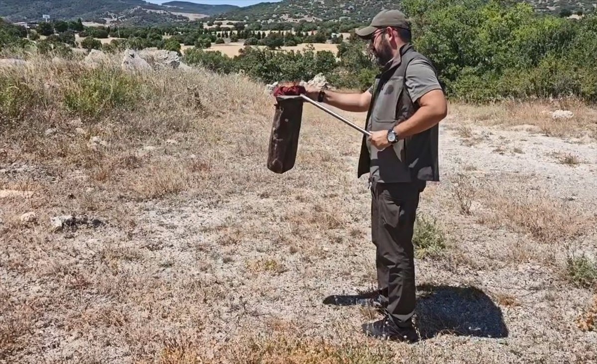 Kütahya'da restoranın tuvaletinde bulunan yılan, ekiplerce yakalanarak doğal ortamına...