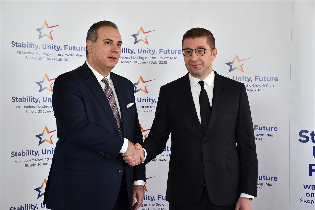 Kuzey Makedonya'nın başkenti Üsküp'te, Avrupa Birliği (AB) ve Batı Balkanlar Liderler Toplantısı...