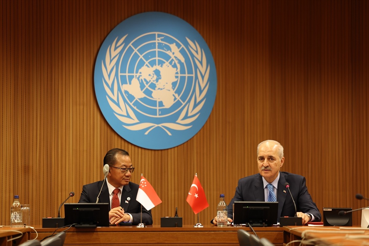 TBMM Başkanı Numan Kurtulmuş, Altıncı Dünya Parlamento Başkanları Konferansı için gittiği...