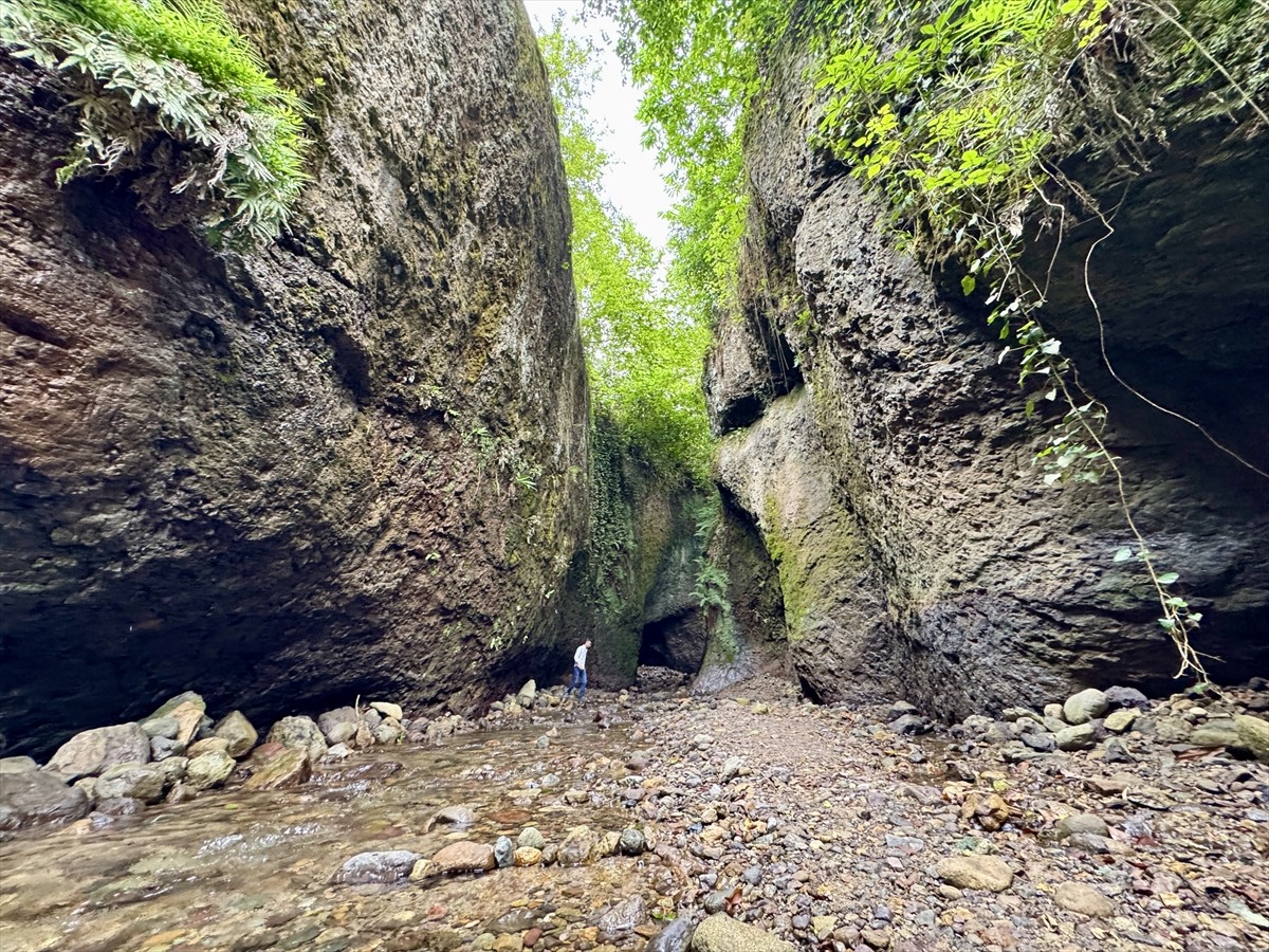 Trabzon'un Yomra ilçesinde keşfedilmeyi bekleyen doğal güzelliklerden Kazan Gölü Kanyonu'nun...