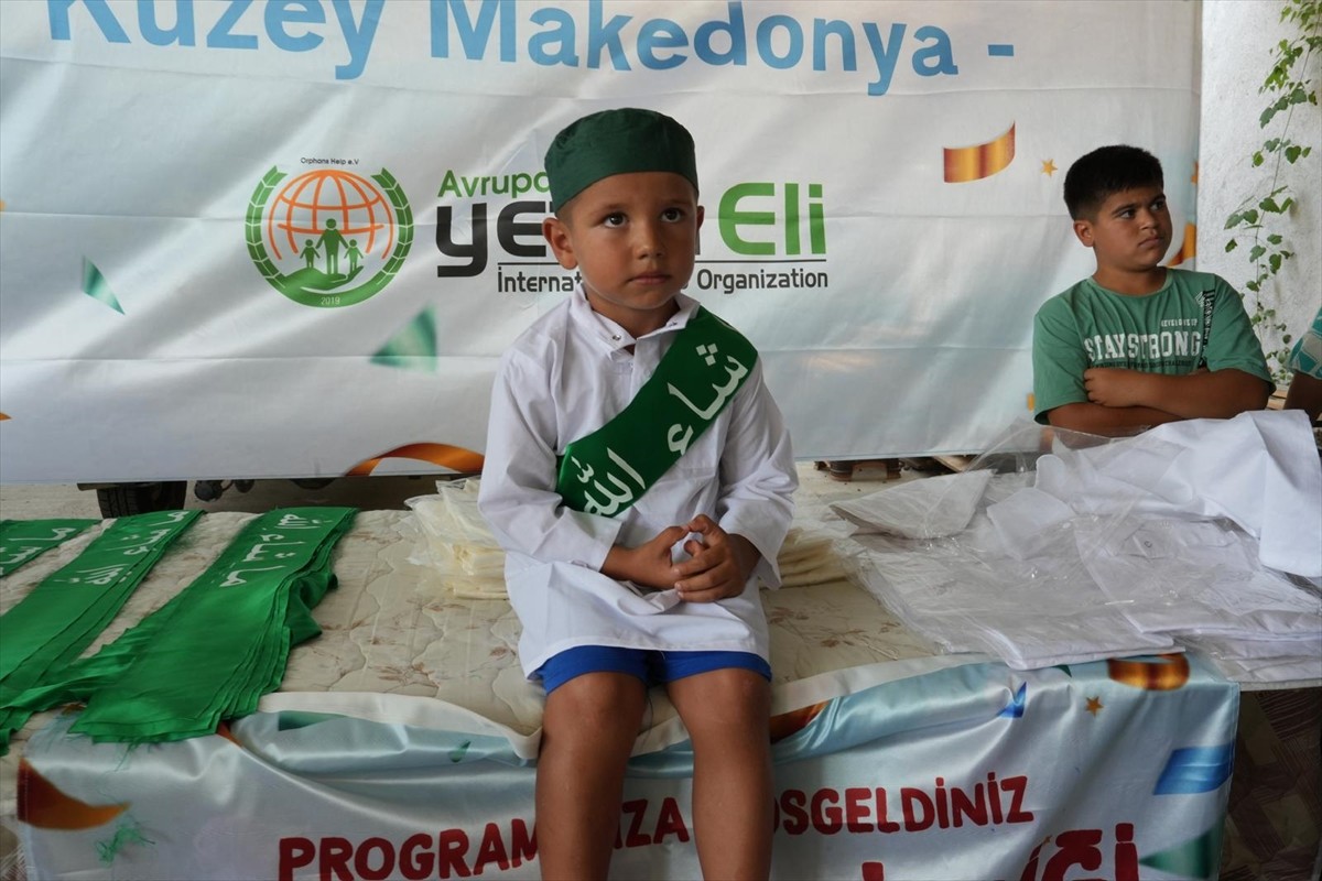 Uluslararası yardım kuruluşu Avrupa Yetim Eli tarafından Kuzey Makedonya'nın güneydoğusundaki...