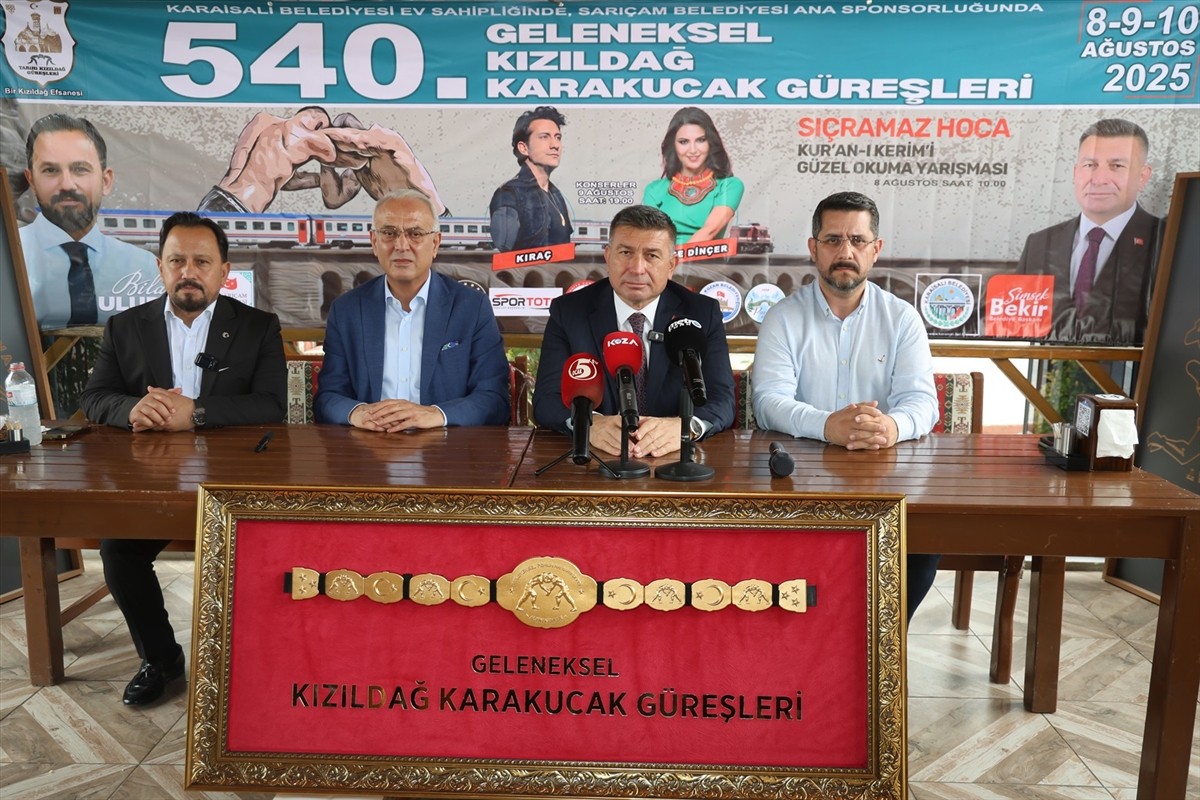 Adana'da organize edilecek 540. Geleneksel Kızıldağ Karakucak Güreşleri, 8-10 Ağustos'ta Kızıldağ...