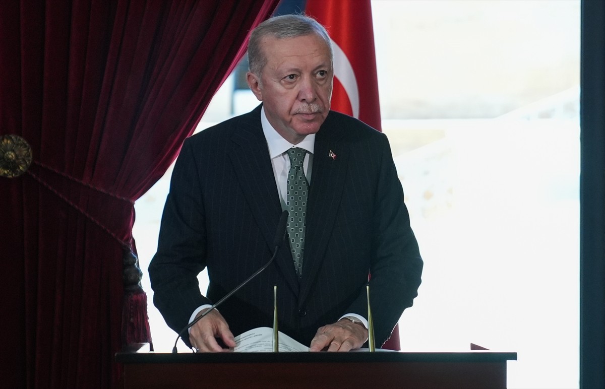 Cumhurbaşkanı Recep Tayyip Erdoğan başkanlığındaki devlet erkanı, 30 Ağustos Zafer Bayramı ve Türk...