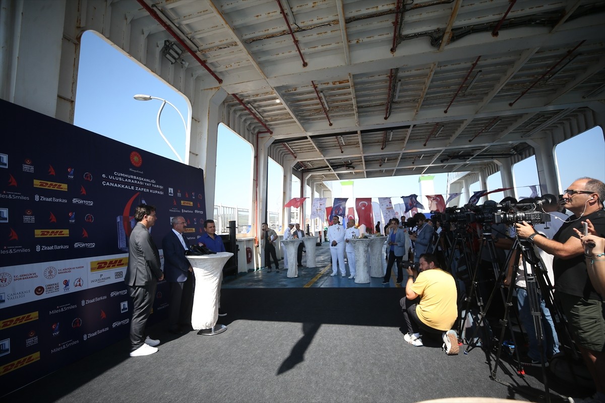 Cumhurbaşkanlığı 6. Uluslararası Yat Yarışları'nın üçüncü etabı olan Çanakkale Zafer Kupası...