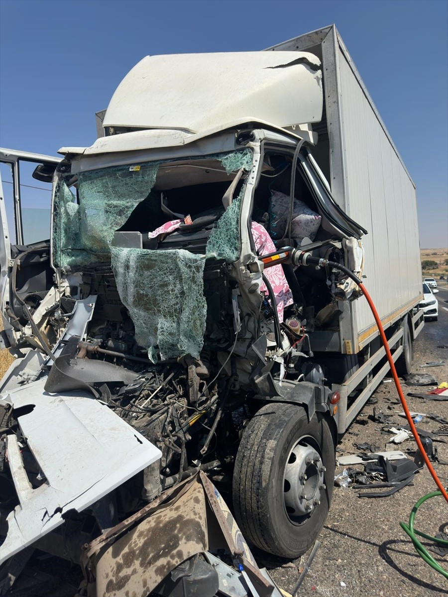 Diyarbakır'ın Silvan ilçesinde saman yüklü araca arkadan çarpan kamyonun sürücüsü hayatını...