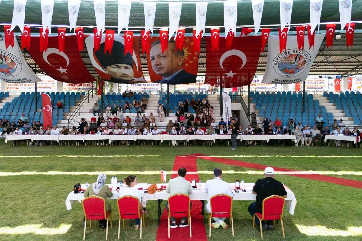 Malatya'nın Darende ilçesinde Zengibar Karakucak Güreş ve Kültür Festivali kapsamında yöresel...