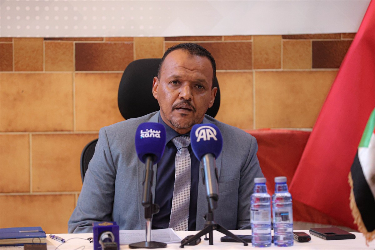 Sudan'ın Şam Büyükelçiliği Maslahatgüzarı Ahmed İbrahim El-Hasan, Başkent Şam'daki Sudan...