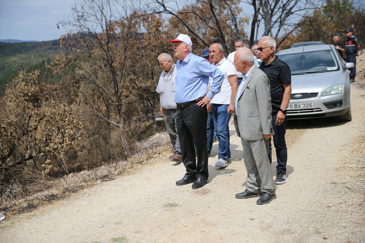 Türkiye Ziraat Odaları Birliği (TZOB) Genel Başkanı Şemsi Bayraktar, Karabük'te orman yangınından...