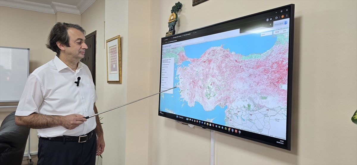  Zonguldak'ta uydu verilerinden yararlanılarak geliştirilen yazılımla Türkiye'nin "kuraklık...