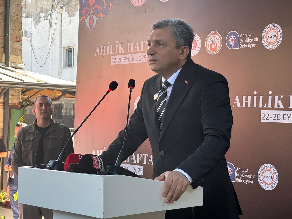 Antalya Esnaf ve Sanatkarlar Odaları Birliği (AESOB) tarafından 38. Ahilik Haftası nedeniyle tören...