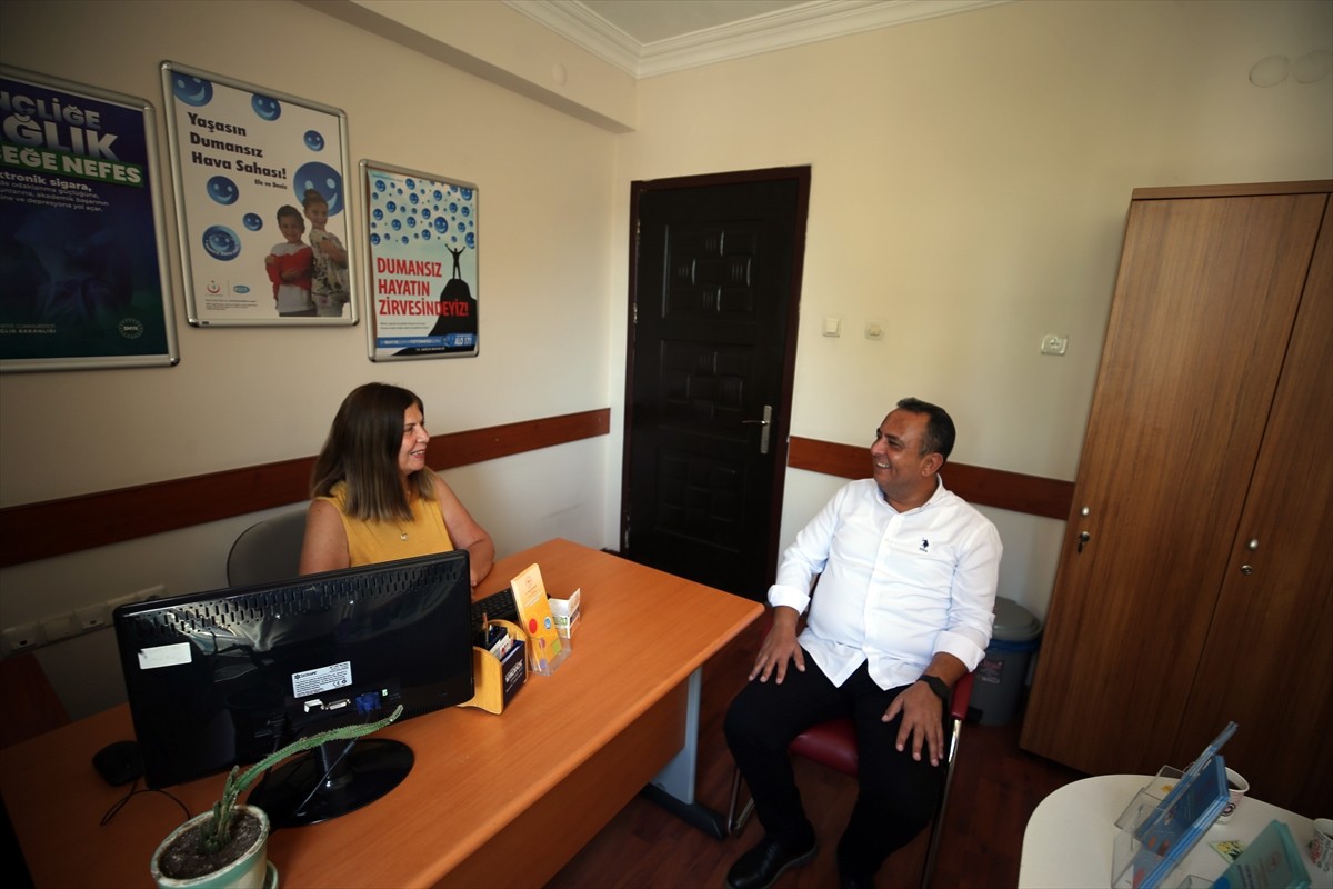 Aydın'da 30 yıl boyunca sigara kullanan Erkan Öktem (fotoğrafta), Sağlıklı Hayat Merkezi'nden...