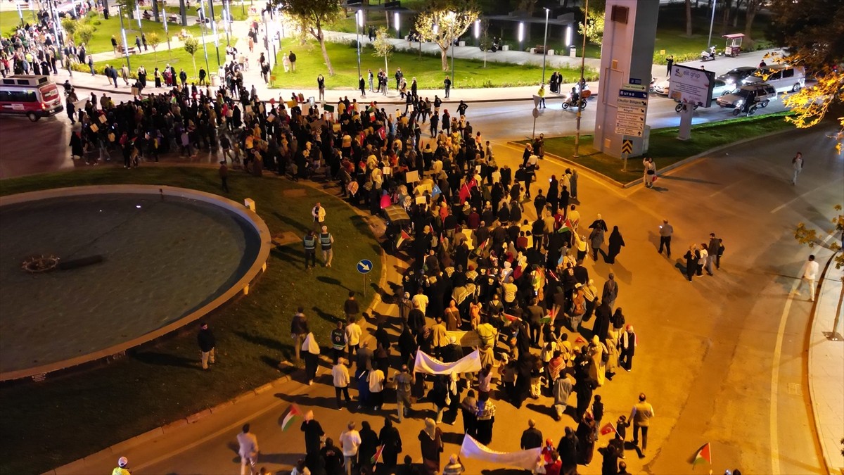 Bursa'nın İnegöl ilçesinde, Gazze'de yaşanan insani drama dikkati çekmek ve Küresel Sumud...