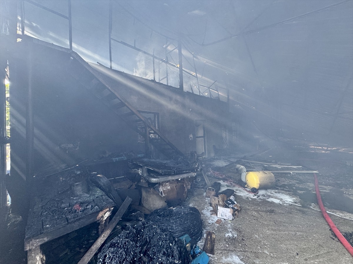 Muğla'nın Seydikemer ilçesinde kereste deposu çıkan yangında kullanılamaz hale geldi.