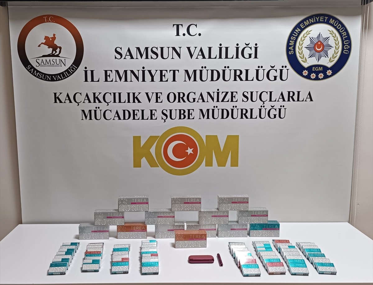 Samsun'da kaçakçılıkla mücadele kapsamında gerçekleştirilen uygulamalarda 4 zanlı gözaltına...