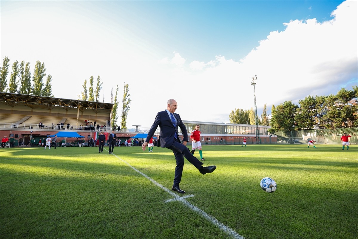 TBMM Başkanı Numan Kurtulmuş, TBMM Parlamenterler Spor Kulübü ile Macaristan Ulusal Meclisi Futbol...