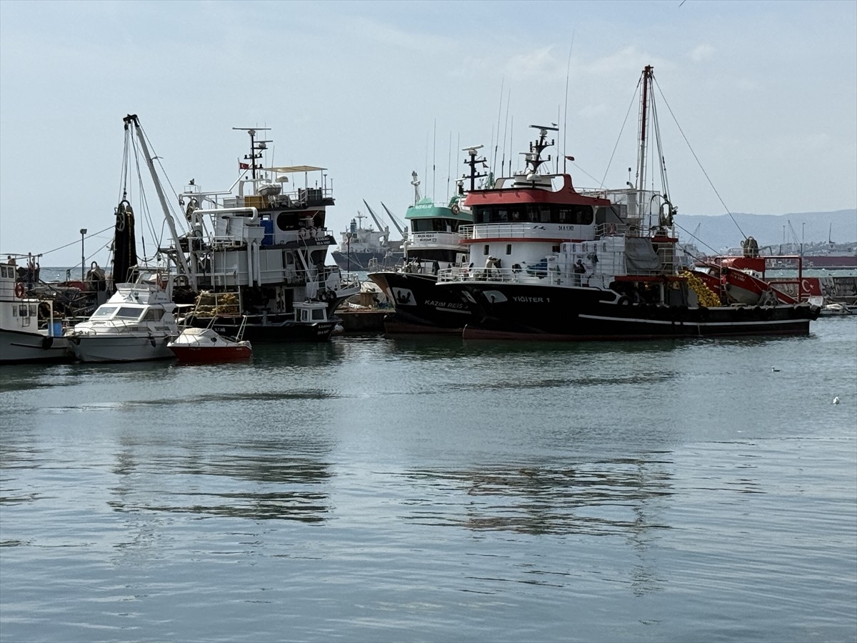 Tekirdağlı balıkçılar, Marmara Denizi'nde etkili olan poyraz nedeniyle ava çıkamadı.  