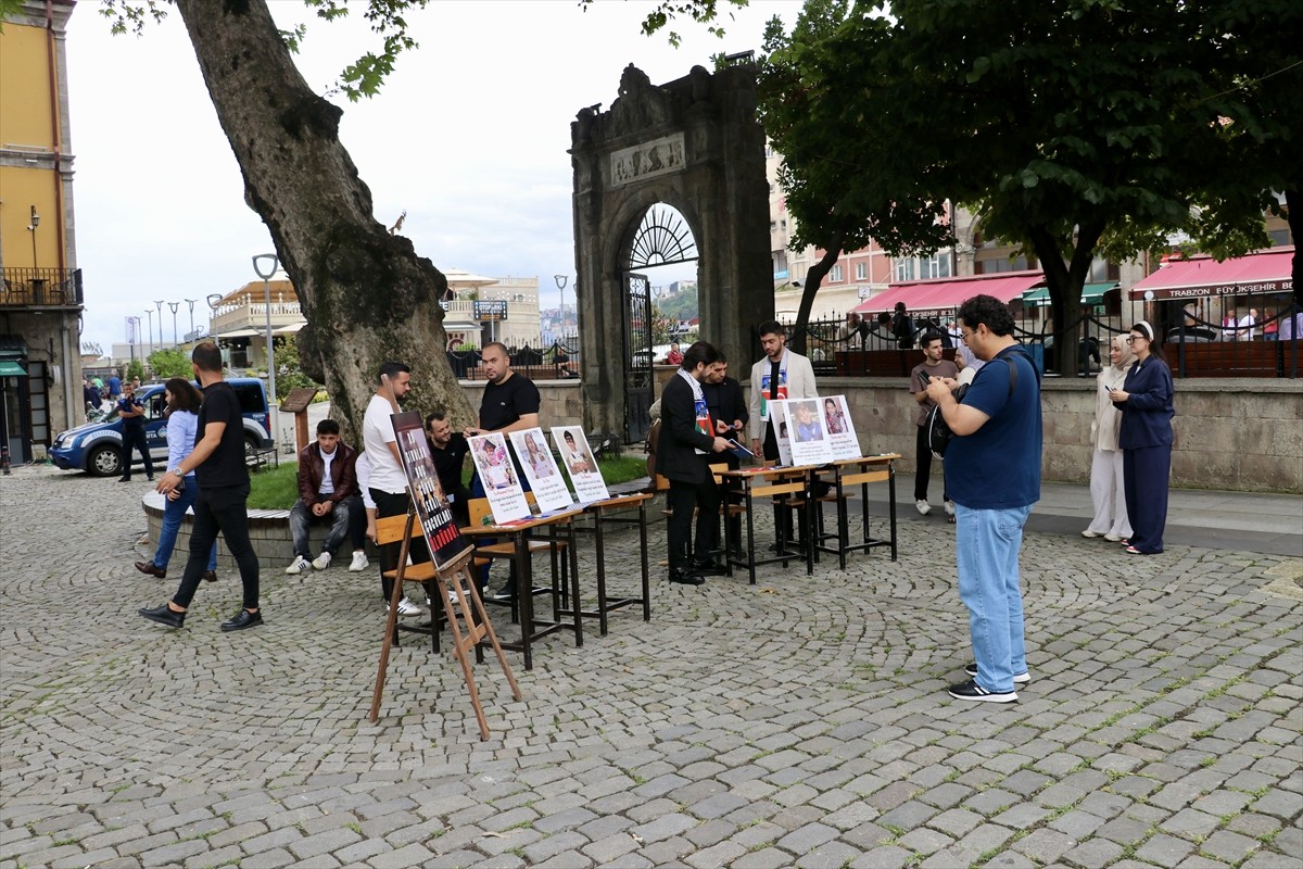 Trabzon'da yeni eğitim öğretim yılının başlamasıyla İsrail tarafından öldürülen Gazzeli çocuklar...