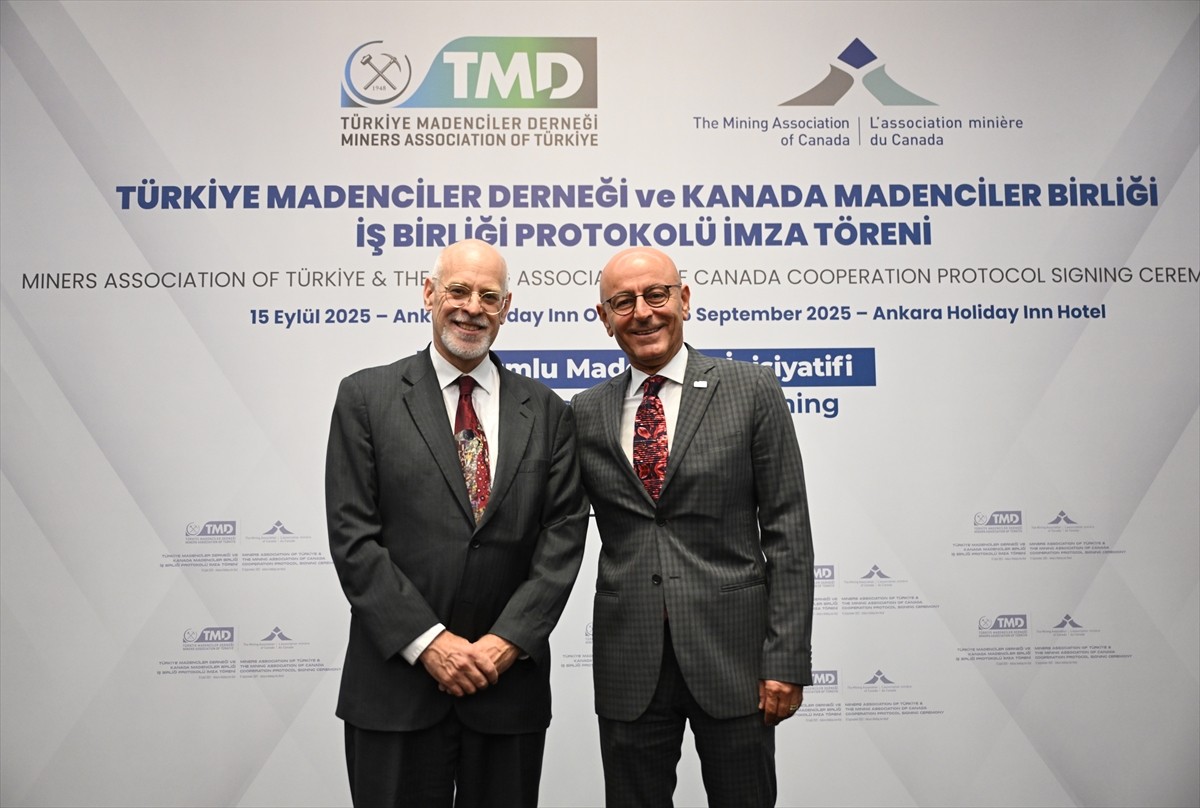 Türkiye Madenciler Derneği (TMD) ile Kanada Madenciler Birliği (MAC) arasında imzalanan işbirliği...