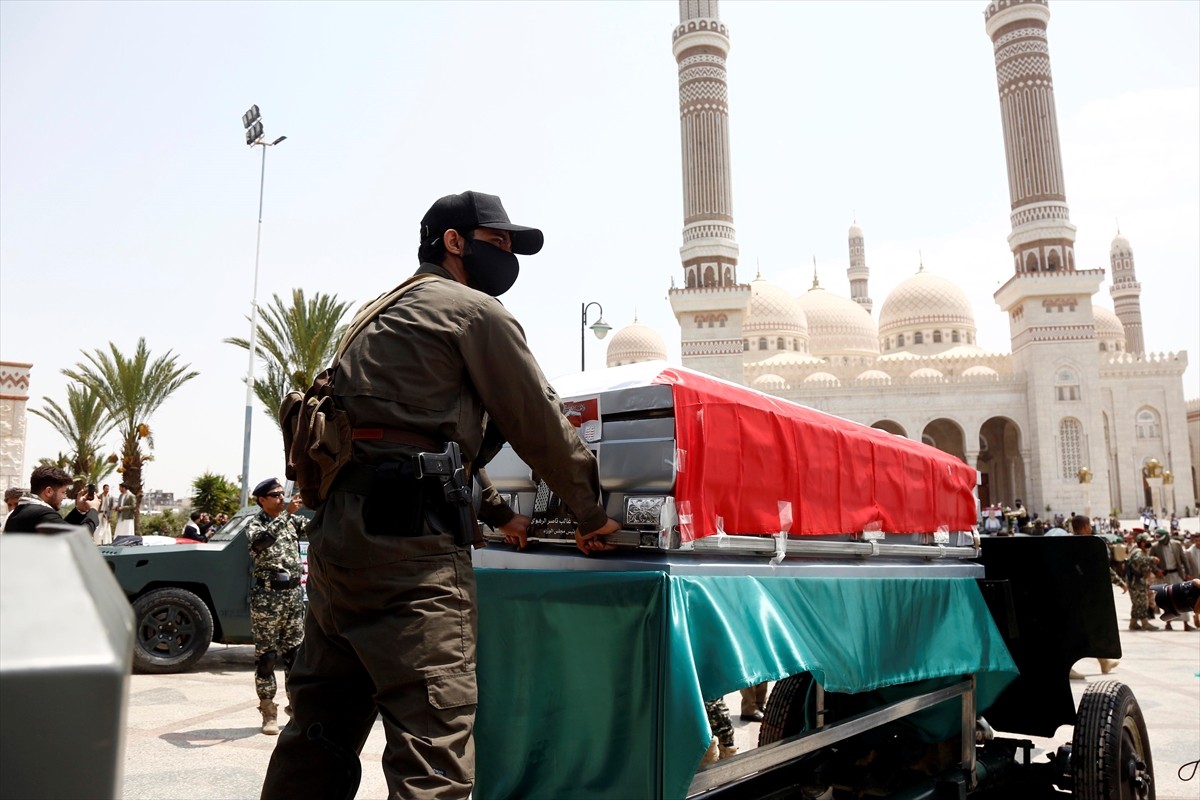 Yemen'in başkenti Sana'da 28 Ağustos'ta İsrail saldırısında öldürülen aralarında Husilerin...