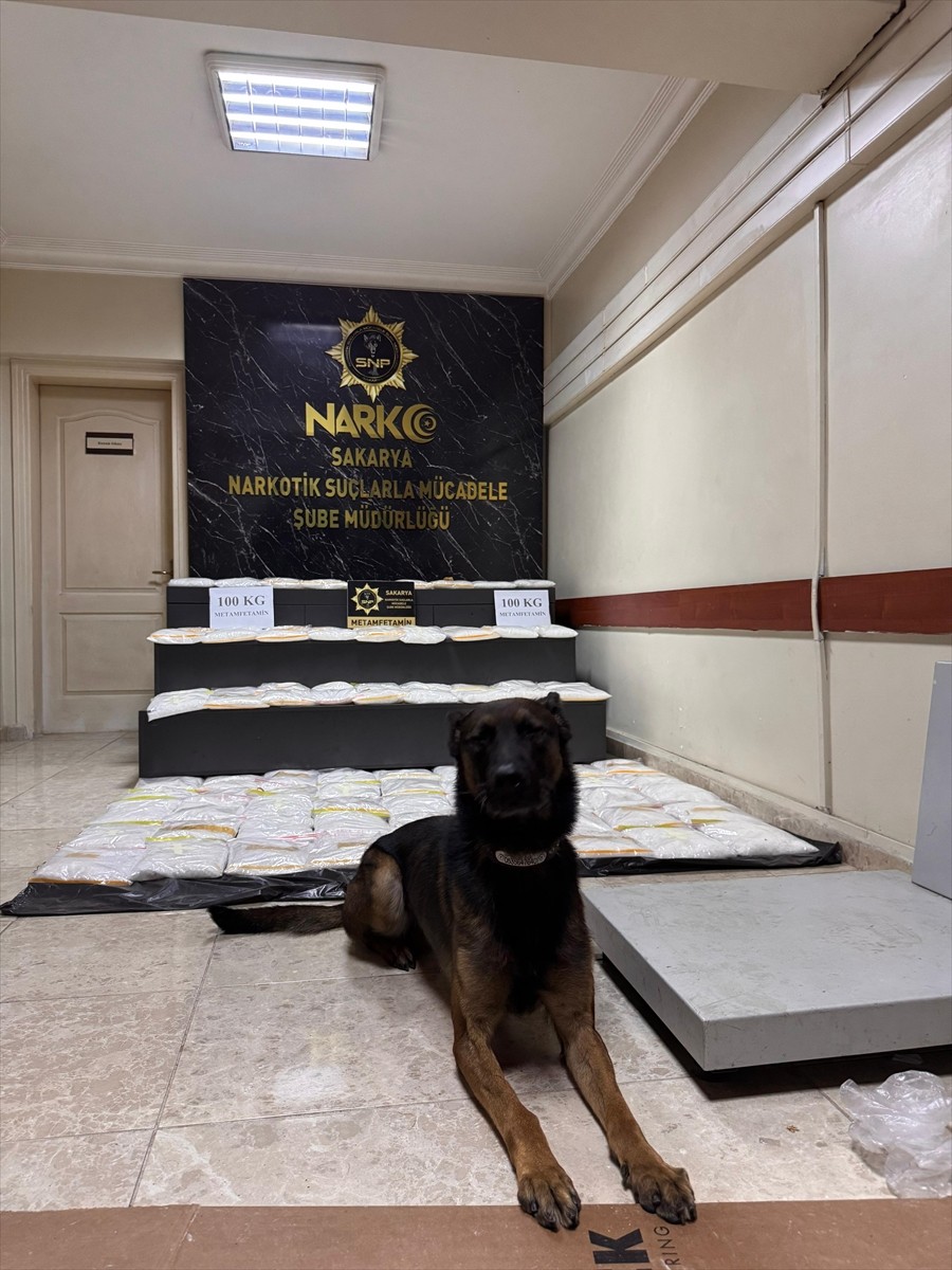 Anadolu Otoyolu'nun Sakarya kesiminde durdurulan bir araçta 100 kilogram sentetik uyuşturucu ele...