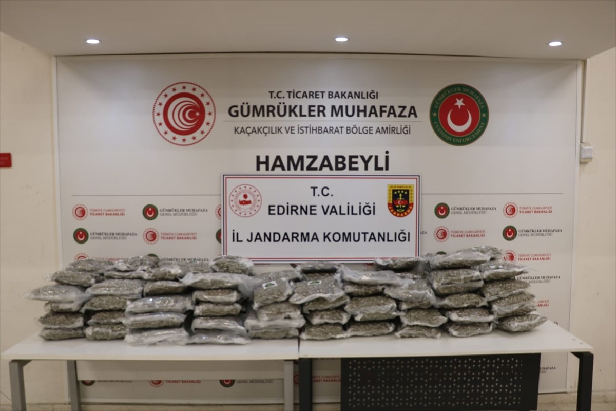 Hamzabeyli Gümrük Muhafaza Kaçakçılık ve İstihbarat Müdürlüğü ile Edirne İl Jandarma Komutanlığı...