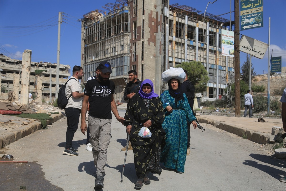 Suriye’nin Halep kentinde, Suriye güvenlik güçleri ile SDG adını kullanan terör örgütü PKK/YPG...