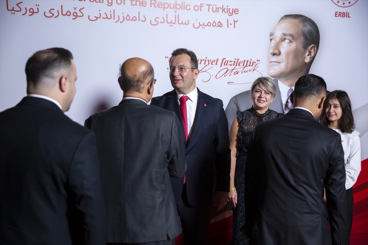 Türkiye Cumhuriyeti'nin kuruluşunun 102. yılı, Irak’ın Erbil kentinde düzenlenen resepsiyonla...